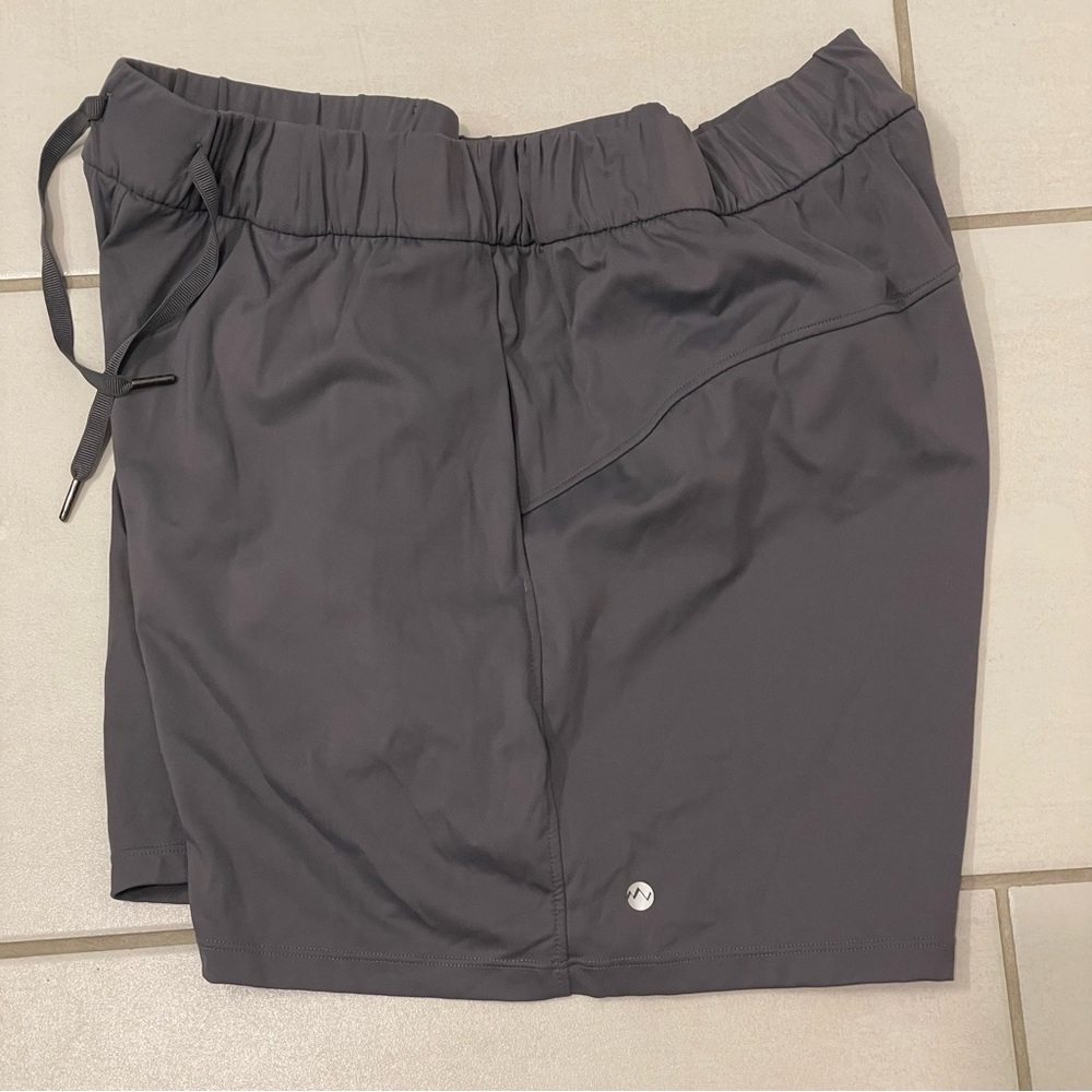 Willit Xxxl gray drawstring elastic waist lightweight athletic shorts